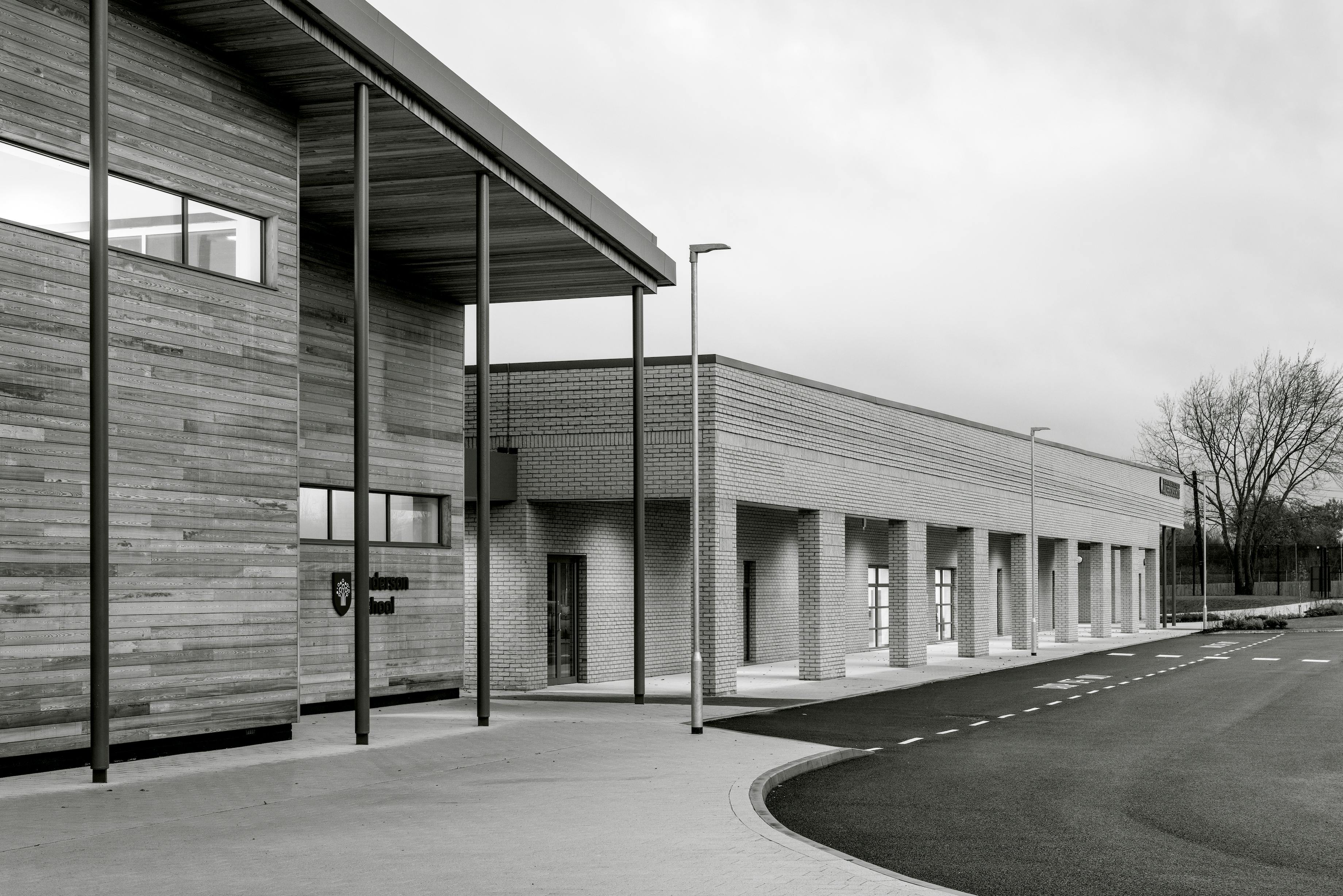 Anderson School_Colonnade View